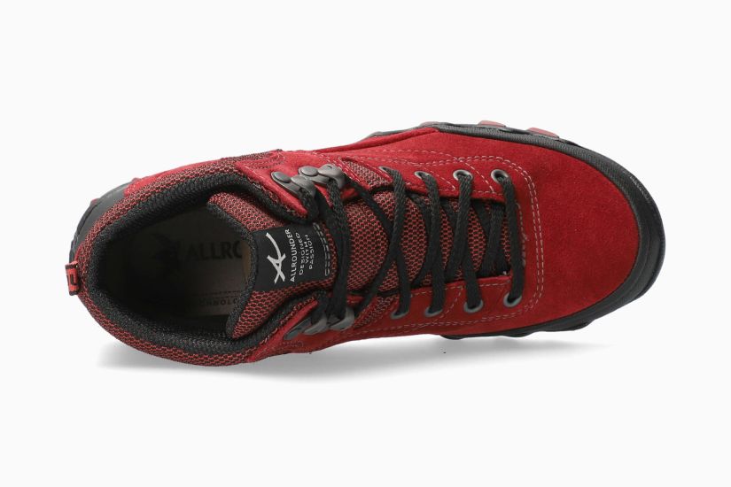 ALLROUNDER NIGATA-TEX | Damen Stiefeletten Dunkelrot Leder Veloursleder