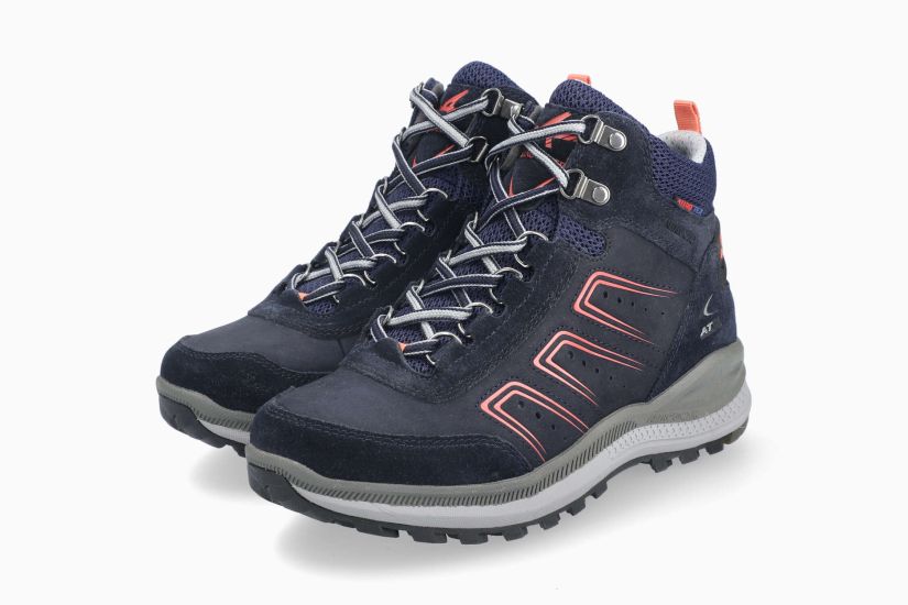 ALLROUNDER SATIKA-TEX | Damen Stiefeletten Dunkelblau Leder Nubuck