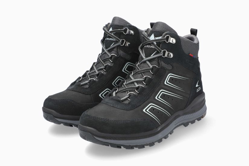 ALLROUNDER RANUS-TEX | Hombre Bota Negro Cuero Nubuck