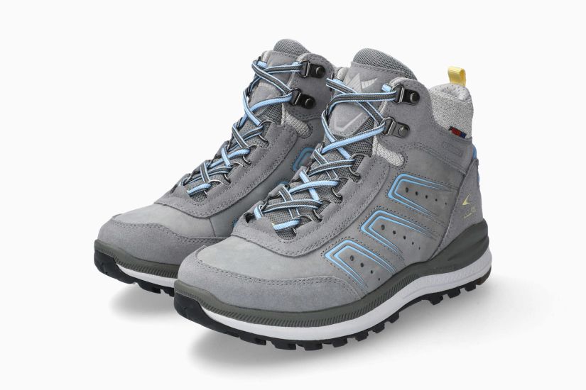 ALLROUNDER SATIKA-TEX | Damen Stiefeletten Grau Leder Nubuck