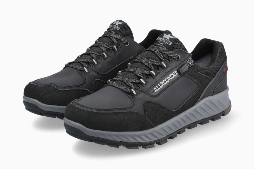 ALLROUNDER UTANO-TEX | Homme Chaussures Noir Cuir Synthetique Velours