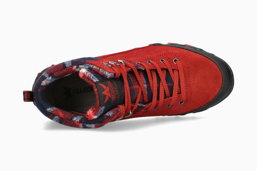 ALLROUNDER NIGATA-TEX | Damen Stiefeletten Rot Leder Synthetik Veloursleder