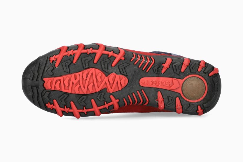 ALLROUNDER NIGATA-TEX | Damen Stiefeletten Rot Leder Synthetik Veloursleder