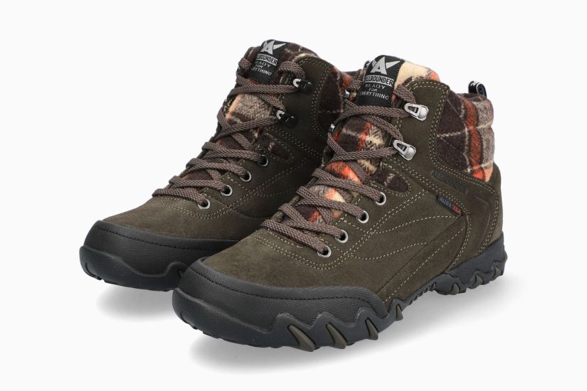 ALLROUNDER NIGATA-TEX | Damen Stiefeletten GrÜn Leder Synthetik Veloursleder