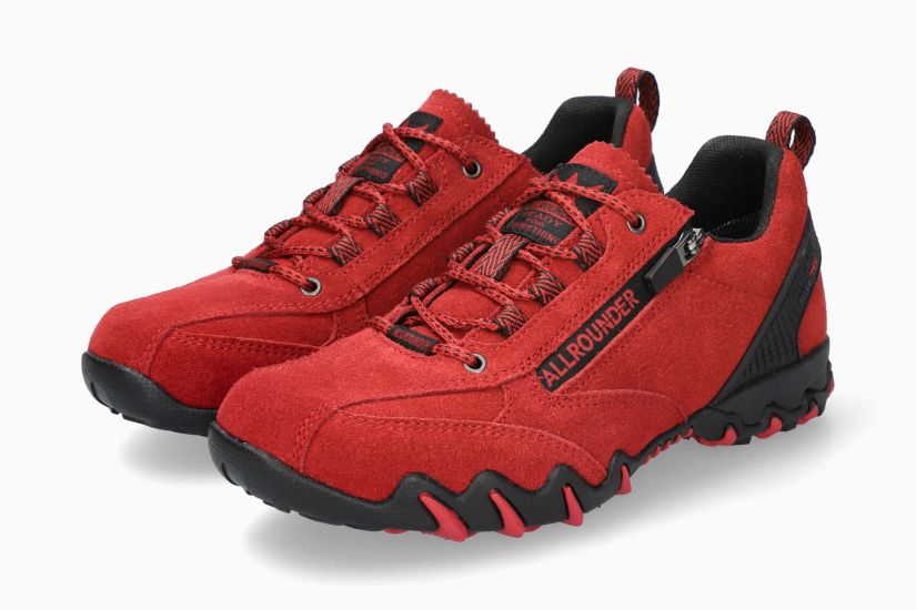 ALLROUNDER NIZAR-TEX | Femme Chaussures Rouge Cuir Velours