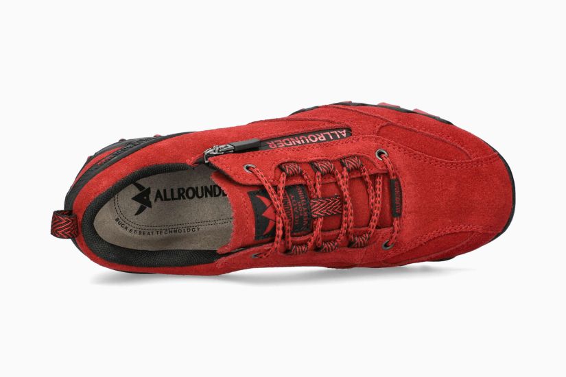 ALLROUNDER NIZAR-TEX | Femme Chaussures Rouge Cuir Velours