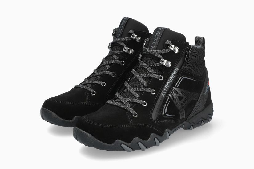 ALLROUNDER NORIKA-TEX | Femme Bottines Noir Cuir Velours